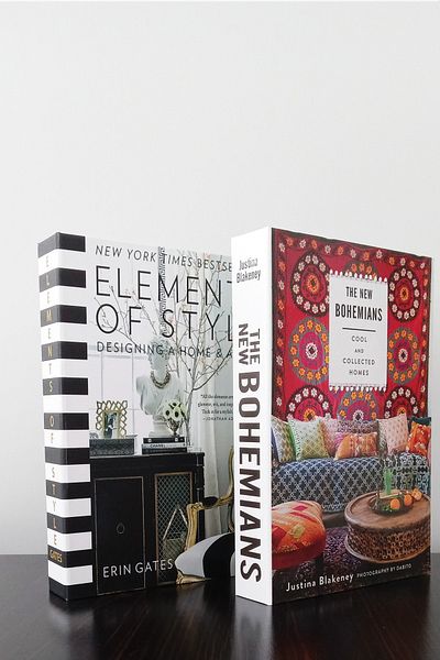 BayCazip 2 Pack Decorative Book Box Appearance elements Black & The New Bohemians Themed