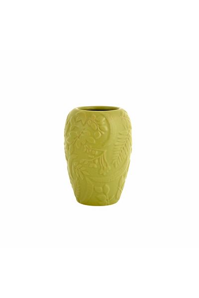 Karaca Home Βάζο Madelyn Cylinder 12x12x17 cm Πράσινο