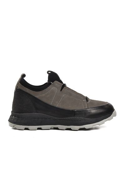 Pierre Cardin 10201 Gray Genuine Leather Men's Sneakers