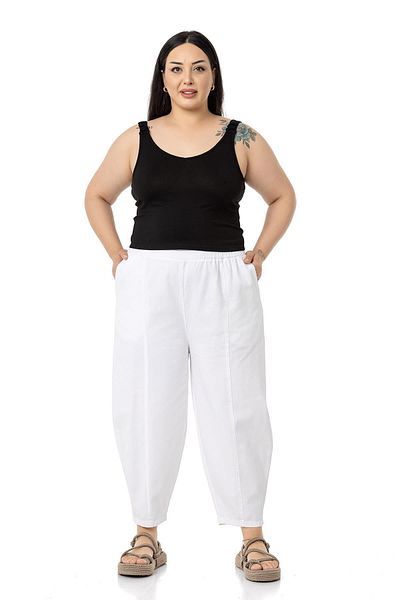 DISENTIS MODEST Plus Size Straps Gathered Draped Crop Black Body