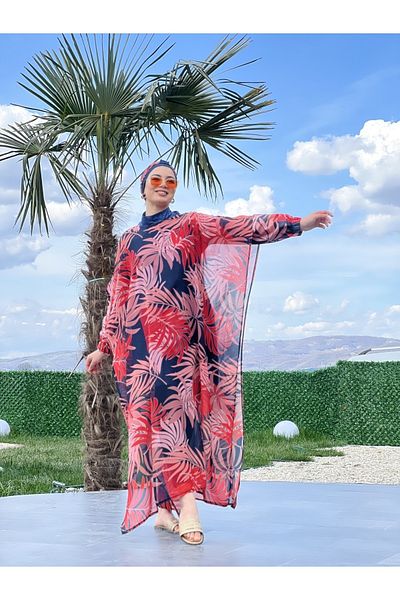 ButikKardelen Camellia Five Piece Hijab Swimsuit Set