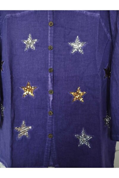 anne moda ankara Світла куртка/карigan з капюшоном, з блискітками, зі зоряним візерунком, шістьма шнурівками та рукавами-крилами.