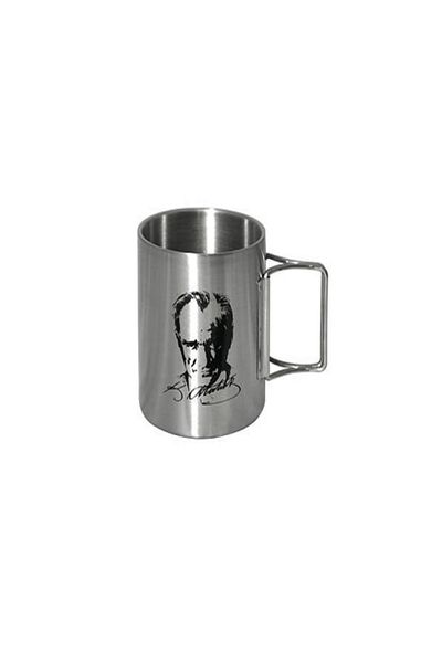 Orcamp Atatürk Out-1800 - Steel Cup Mug with Foldable Handle