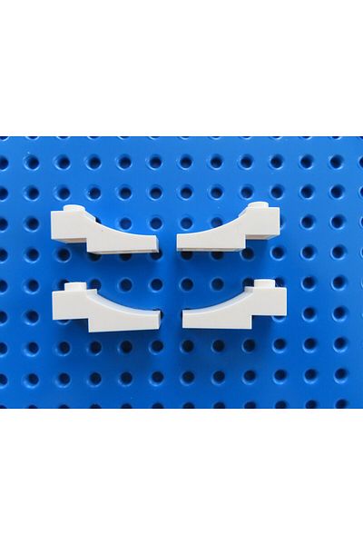 LEGO MOC Custom Accessory Creator Arch 1 x 3 Inverted Reverse Belt White 4 pieces to send