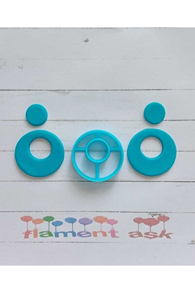 flament aşk قاطعة أنماط دائرية - قالب طين بوليمر - قاطعة طين بوليمر - قاطعة ع...