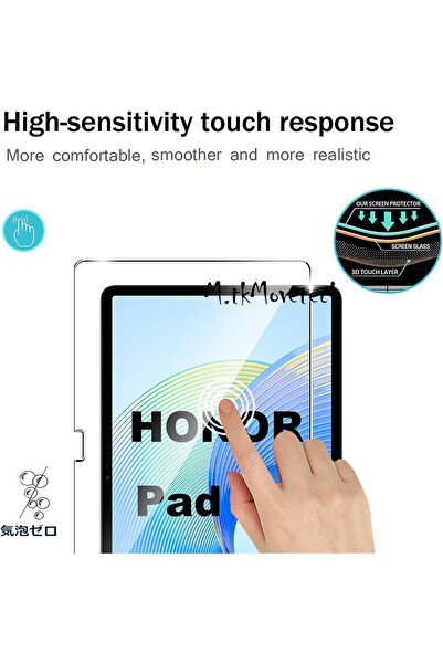 m.tk moveteck Honor Pad X9 11.5 inç Tablet Cam Uyumlu Nano Esnek Tam Kaplar Ekran Koruyucu Kırlmaz Cam Pad X9 Cam