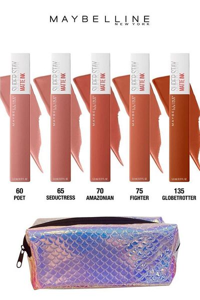 Maybelline New York Maybelline Super Matte Nude Tones Lipstick Set with Lasting Effect All Day 6