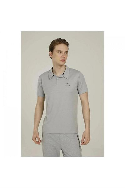 lumberjack 3m ml Eric 12sn526 3fx Polo γιακά με 2 κουμπιά Gogus κεντημένο μπλουζάκι