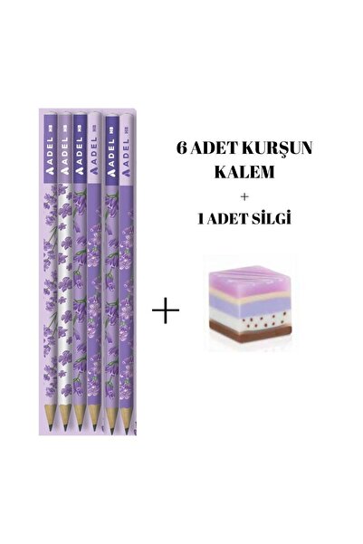 Adel Lavanta Kurşun Kalem ve silgi