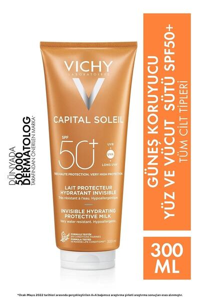 Vichy Capital Soleil SPF 50+ Hassas Ciltler İçin Nemlendirici Etkili Yüz Ve V...