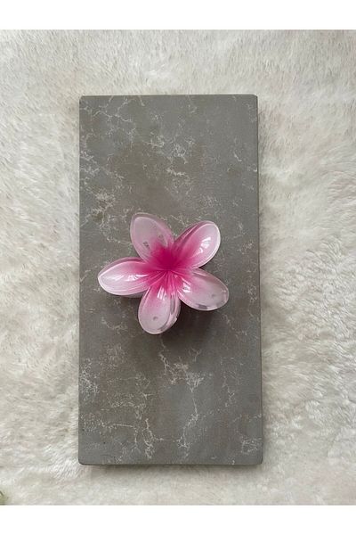 FELISHA Set de 3 catarame cu zăvor strălucitor cu flori de lotus, galben, portocaliu, roz
