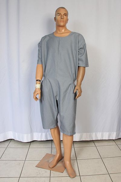 Devi New Generation Short Sleeve Dementia Jumpsuit Patient Care Clothing Patient Jumpsuit - SMALL