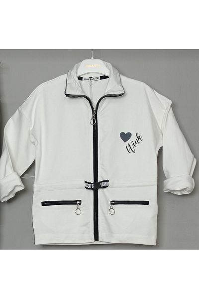 Wink & wink Kids Girls Zippered Tracksuit Set