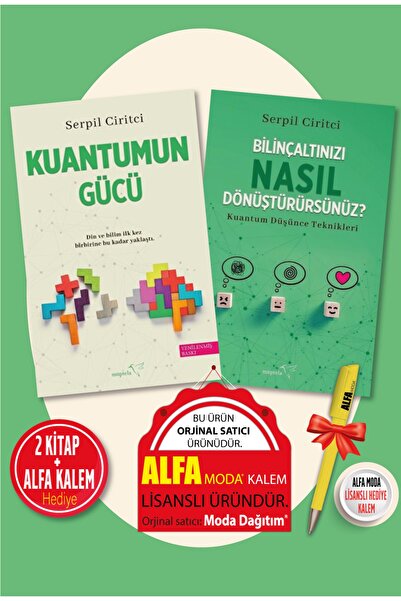 Müptela Yayınları Bilinçaltınızı Nasıl Dönüştürürsünüz? + Kuantumun Gücü 2 Kitap Set / Serpil Ciritci + Kalem -Müptela