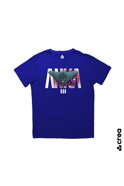 Crea Eymer Wear Anka 3 Mius з принтом на комірі, 100% бавовняна футболка, Sak...