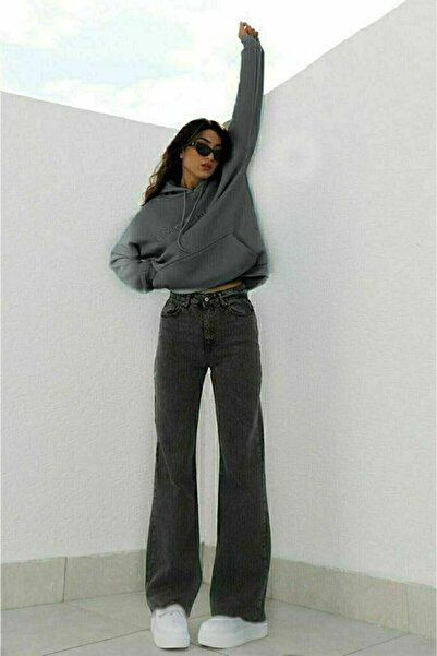 DRC trend Aavaa ženske palazzo farmerke - dimljeni antracit Sa likrom Salasjean