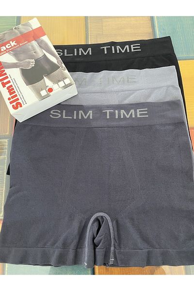 SLIM TIME SHAPER Ανδρικό μπόξερ μικροΐνες και ελαστάν ύφασμα 3 συσκευασιών Comfort Boxer