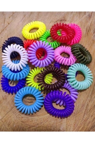 İNCİ AKSESUAR Colored Cable Elastic 10 Pieces