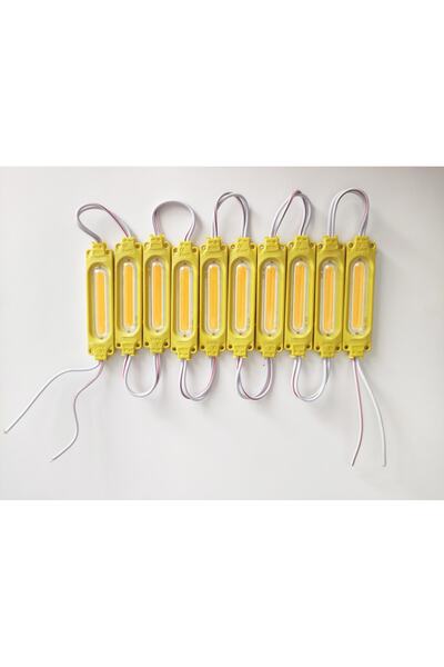 REPLAX Parmak Cob Led Sarı 12 Volt Su Geçirmez 10,lu 3m Bantlı Kesilebilir 04...