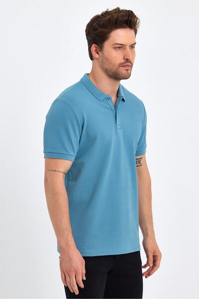 UOMOPARK Μπλουζάκι 2326 Model Polo με κοντό μανίκι