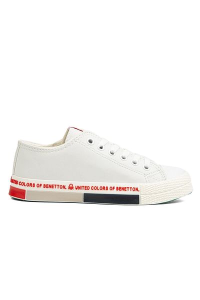 Benetton ® |   BN-30731 - Alb - Pantofi sport pentru damă
