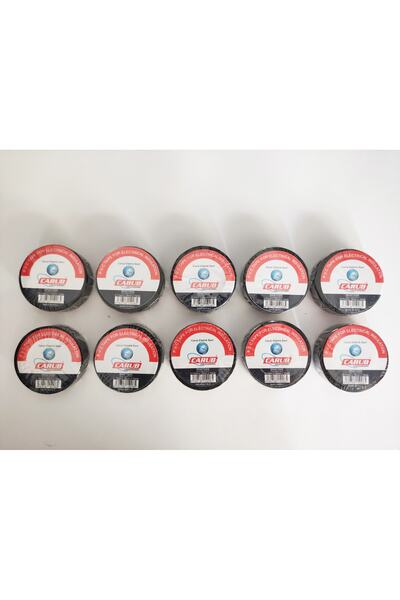 REPLAX Elektrik Izola Bant 10 Adet Bant Elektrikçi Bantı İzole 1 Paket izole 1 paket