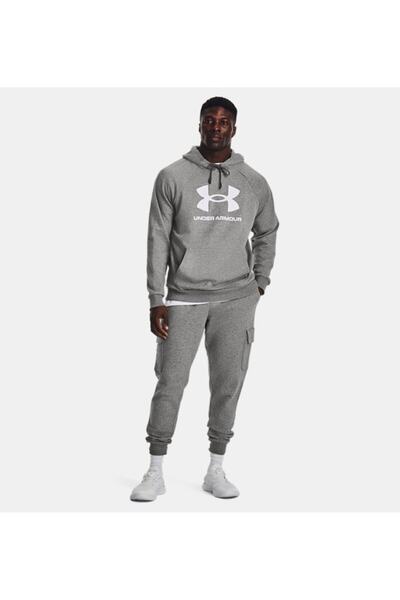 Under Armour Ua Rival Fleece Logo Hd Gri Erkek Sweatshirt 1379758-025