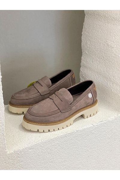 Mammamia D23KA-3025 ΓΝΗΣΙΟ ΔΕΡΜΑ ΣΟΥΕΔ ΜΕ ΤΑΚΟΥΝΑ 4cm LOAFER ΠΑΠΟΥΤΣΙΑ ΓΥΝΑΙΚΕΙΑ