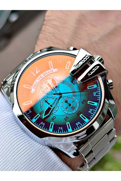 Ferrucci Colored Glass Men's Wristwatch