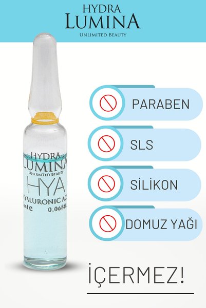 HYDRA LUMINA Hya Hyaluronik Asit Cilt Bakım Ampulü - 6 Adet