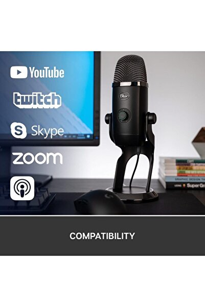 Blue Yeti X Profesyonel USB Kondenser Mikrofon