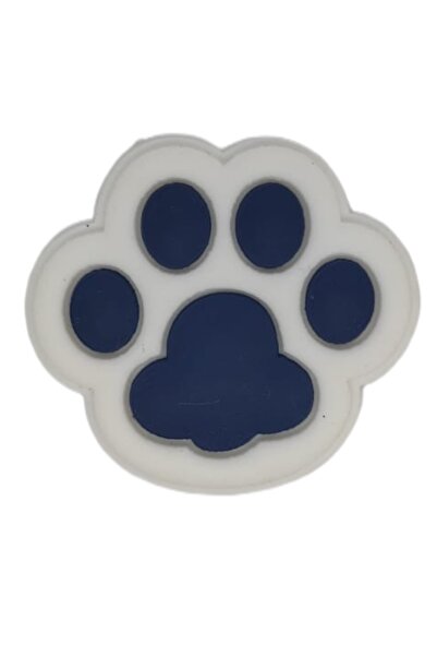 Crocs Terlik Süsü Beyaz Mavi pati/Köpek Patisi Jibbitz /Dog hand Charm /terli...