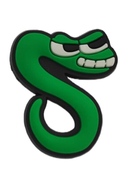 Crocs Terlik Süsü Yılanlı S harfi/S harfi Yılanlı Jibbitz /Snake Charm /terli...