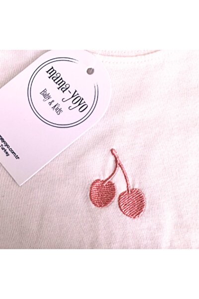 Mama Yoyo Baby&Kids Mama Yoyo Cherry Asıkıl Denim Skirt T-Shirt Set