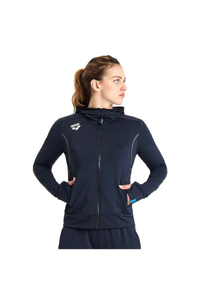 ARENA Hooded Spacer Kadın Siyah Günlük Stil Ceket 005074500