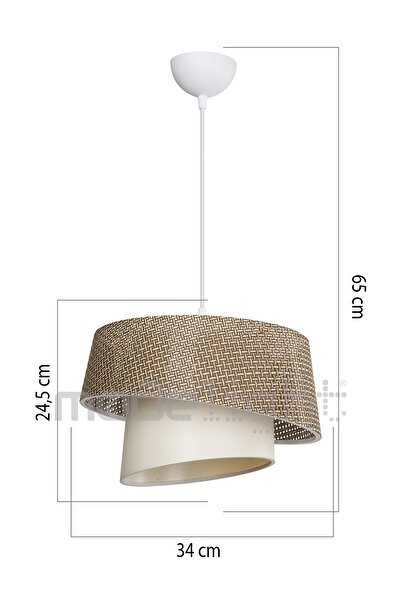 Modelight LİMA ARTI DESENLİ KAHVE/KREM SARKIT SALON-OTURMA ODASI-ÇOCUK ODASI-YEMEK-YATAK ODASI--ANTRE-MUTFAK