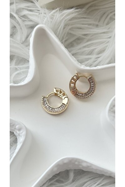 Vi store Altın Kaplama Trio Küpe