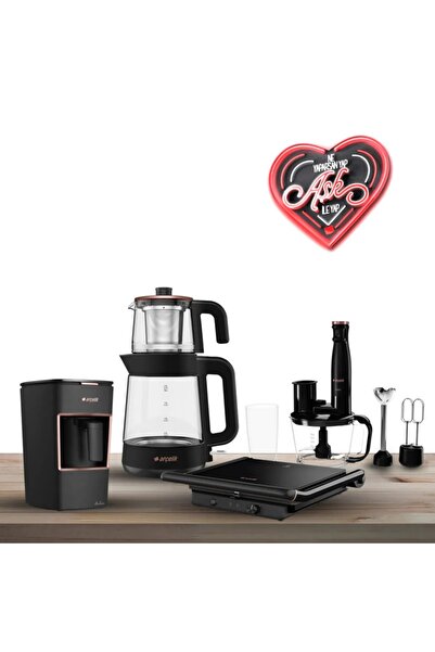 Arçelik Resital Küçük Ev Aletleri Seti 4' lü Siyah