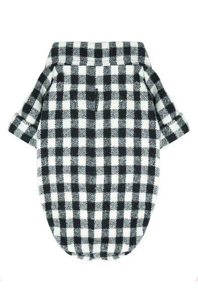 Aşkın Parti Evi Dog Black and White Lumberjack Shirt