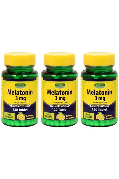 Vitapol Melatonin 3 Mg 3x120 Tablet Limon Aromalı