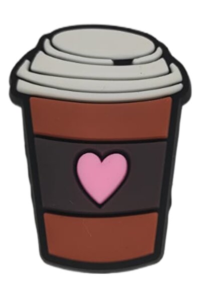 Crocs Terlik Süsü Kahve Sıcak İçecek /kalemlik Süsü/bileklik Süsü/anahtarlık ...