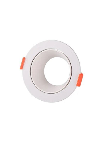 Cata Dekoratif Tekli Jaguar Spot Kasası - Beyaz Kasa - Yuvarlak - Sıva Altı -...