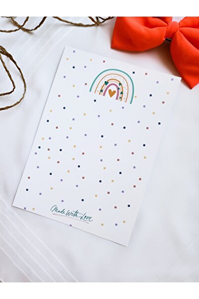 Çikoleyt Design Toka Kartı - Made With Love Not Kartı (14x20cm) 50 Adet