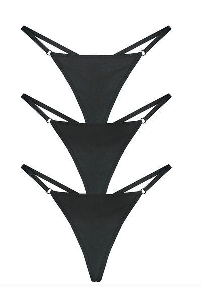 Simi Underwear Essential String Pachet de 3 chiloți din bumbac