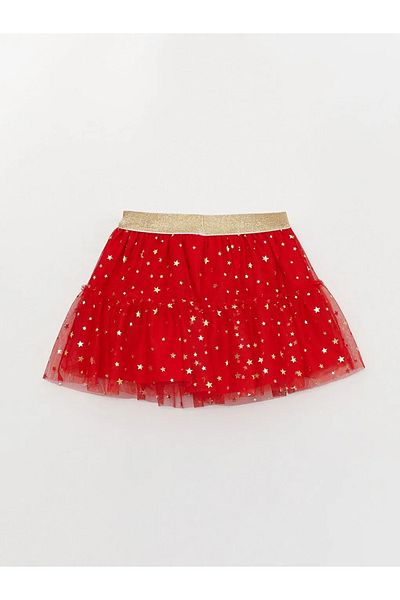LC Waikiki LCW Baby - Patterned Elastic Waist Skirt for Baby Girl