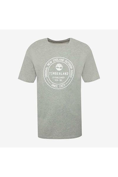 Timberland Ανδρικό γκρι μπλουζάκι Ss Brand Carrier Tee Regular Tb0a6gf50521