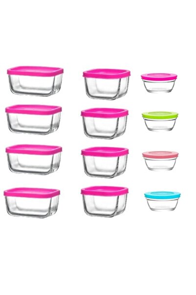 LAV 3 Size Glass Breakfast Storage Set - 12 Pieces