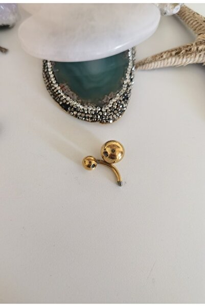 Bylin %100 Cerrahi Çelik Göbek Piercing - Bar Uzunluğu 8 mm - 1 adet