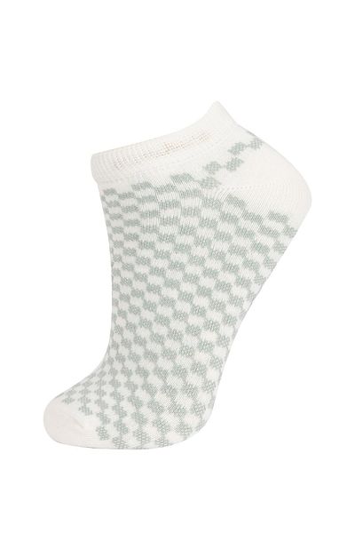 DeFacto Woman's 5-Piece Cotton Booties Socks A5946axns