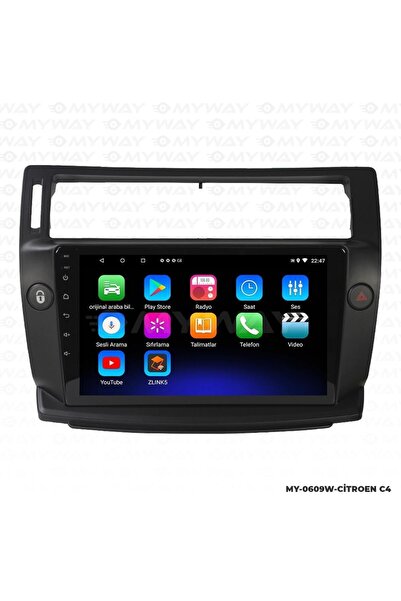 MYWAYY CİTROEN C4 ANDROİD 12 MULTİMEDYA CARPLAY 2GB RAM+32GB HDD NAVİGASYON E...